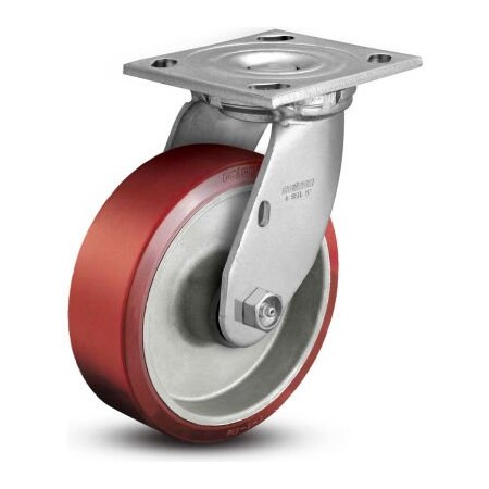 Colson Colson 4 Series Swivel Plate Caster 4.04109.939 - Mold-On Polyurethane 4" Dia. 700 Lb. Cap. 4.04109.939